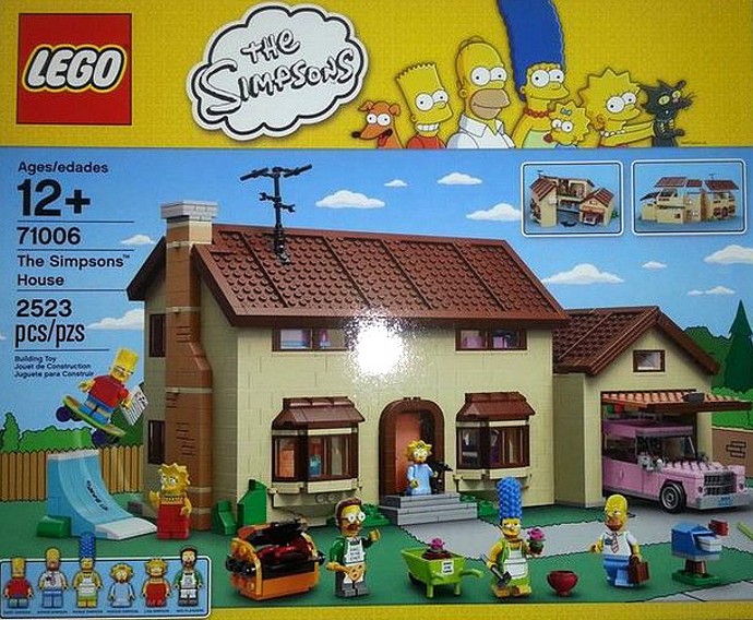 gelekt van het Lego Simpsons huis. | Bouwblokjes